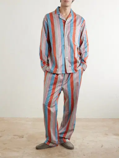 Derek Rose Wellington 61 Striped Cotton Pyjama Set - Men | Thumbnail 2 Derek Rose Wellington 61 Striped Cotton Pyjama Set - Men | Thumbnail 2
