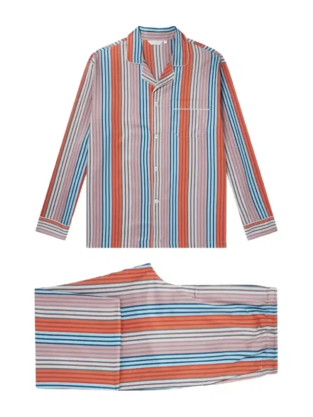 Derek Rose Wellington 61 Striped Cotton Pyjama Set - Men