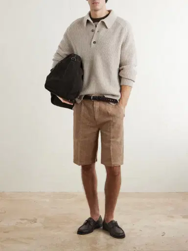 Massimo Alba Alaccia Straight-Leg Pleated Linen Shorts - Men | Thumbnail 2 Massimo Alba Alaccia Straight-Leg Pleated Linen Shorts - Men | Thumbnail 2