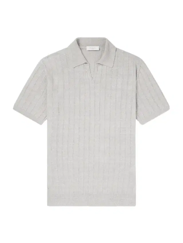 Boglioli Open-Collar Ribbed Linen and Cotton-Blend Polo Shirt - Men