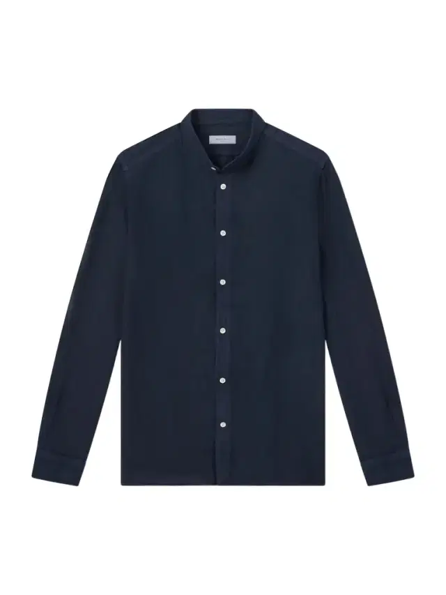 Grandad-Collar Linen Shirt - Men