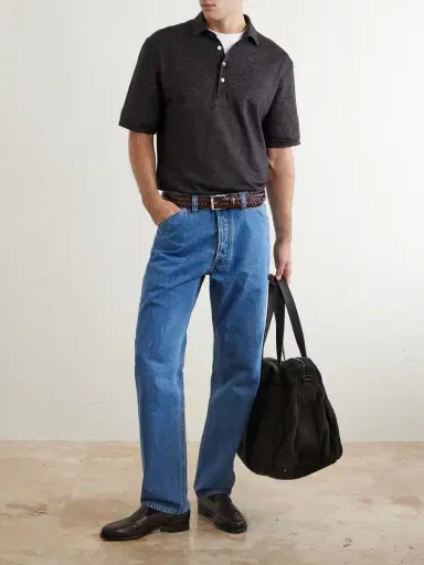 Zegna Oasi Linen Polo Shirt - Men | Thumbnail 2 Zegna Oasi Linen Polo Shirt - Men | Thumbnail 2