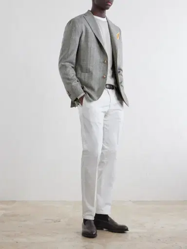 Boglioli Prince of Wales Checked Silk Blazer - Men | Thumbnail 2