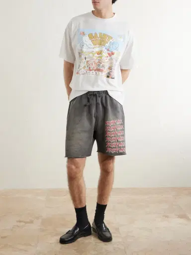 SAINT Mxxxxxx Saint Wet Printed Cotton-Jersey T-Shirt - Men | Thumbnail 2