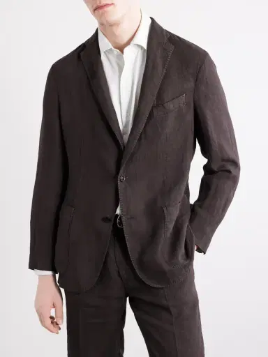 Boglioli Linen Suit Jacket - Men | Thumbnail 3