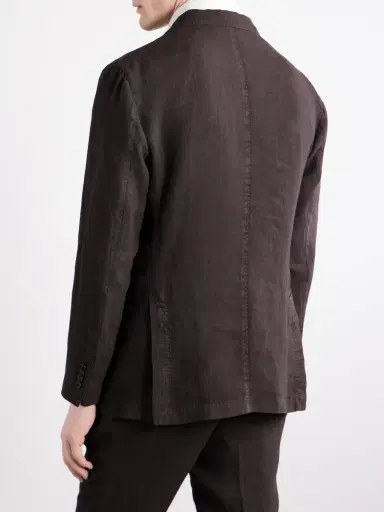 Boglioli Linen Suit Jacket - Men | Thumbnail 4