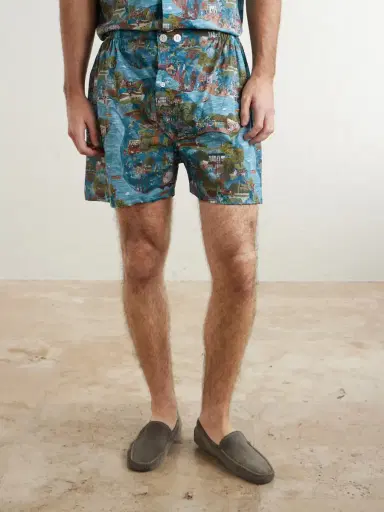Derek Rose Ledbury 100 Printed Cotton Pyjama Set - Men | Thumbnail 3 Derek Rose Ledbury 100 Printed Cotton Pyjama Set - Men | Thumbnail 3