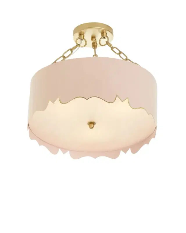 Old World Design Mollie Pendant with Gold Accents