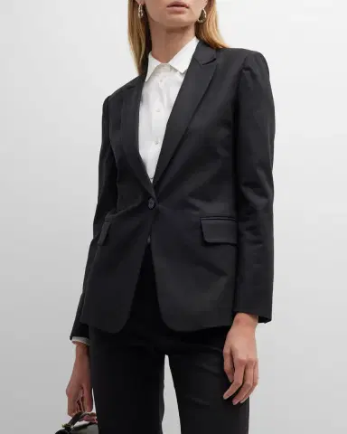 Emporio Armani Single-Button Stretch Blazer | Thumbnail 2 Emporio Armani Single-Button Stretch Blazer | Thumbnail 2