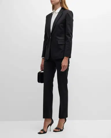 Emporio Armani Single-Button Stretch Blazer | Thumbnail 3 Emporio Armani Single-Button Stretch Blazer | Thumbnail 3
