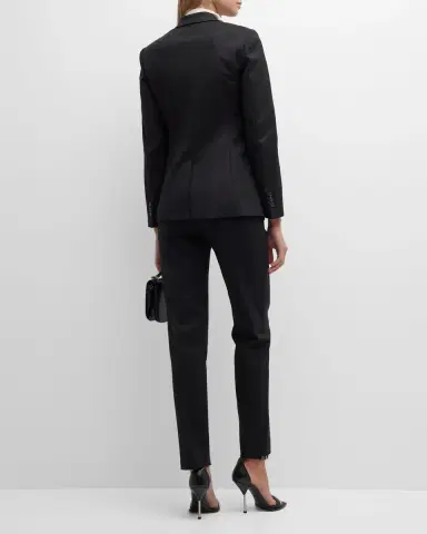 Emporio Armani Single-Button Stretch Blazer | Thumbnail 4 Emporio Armani Single-Button Stretch Blazer | Thumbnail 4