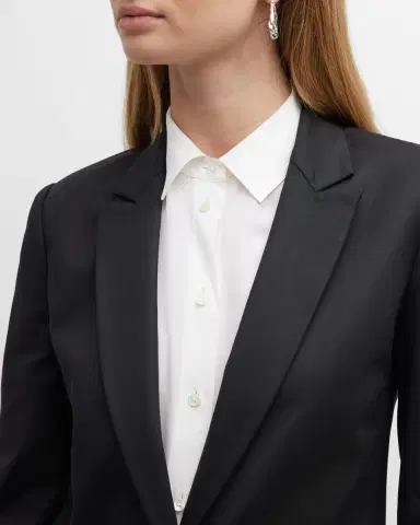Emporio Armani Single-Button Stretch Blazer | Thumbnail 5 Emporio Armani Single-Button Stretch Blazer | Thumbnail 5