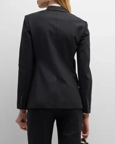 Emporio Armani Single-Button Stretch Blazer | Thumbnail 6 Emporio Armani Single-Button Stretch Blazer | Thumbnail 6