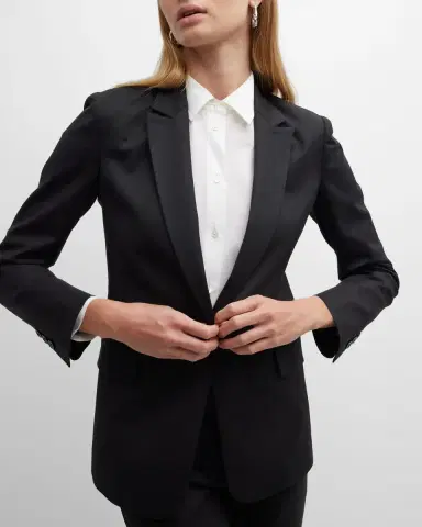 Emporio Armani Single-Button Stretch Blazer | Thumbnail 7 Emporio Armani Single-Button Stretch Blazer | Thumbnail 7