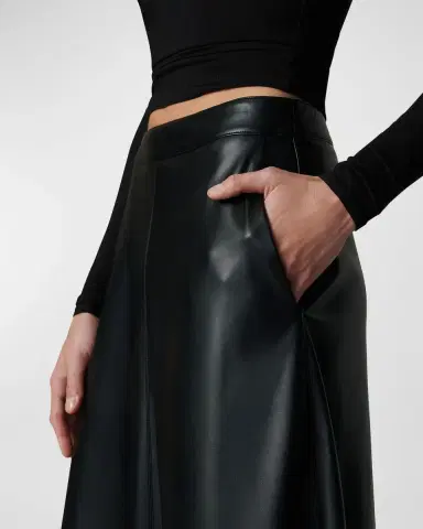 Joe's Jeans The Tavi Vegan Leather Midi Skirt | Thumbnail 5 Joe's Jeans The Tavi Vegan Leather Midi Skirt | Thumbnail 5