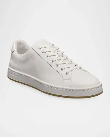 Allen Edmonds Men's Barnes Leather Low-Top Sneakers | Thumbnail 2 Allen Edmonds Men's Barnes Leather Low-Top Sneakers | Thumbnail 2