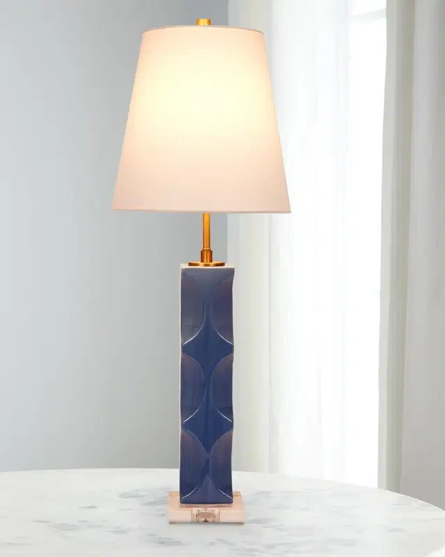 Old World Design Tracy 33" Ceramic Table Lamp with Linen Shade