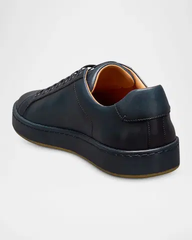 Allen Edmonds Men's Barnes Leather Low-Top Sneakers | Thumbnail 3