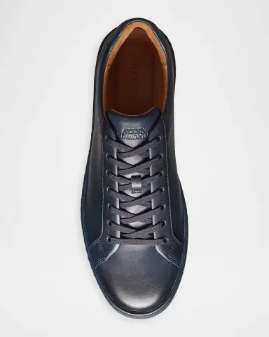 Allen Edmonds Men's Barnes Leather Low-Top Sneakers | Thumbnail 4