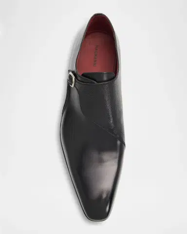 Magnanni Men's Carver Leather Single-Buckle Monk Straps | Thumbnail 4 Magnanni Men's Carver Leather Single-Buckle Monk Straps | Thumbnail 4