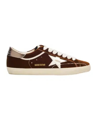Golden Goose Men's Super Star Velvet Low-Top Sneakers | Thumbnail 1 Golden Goose Men's Super Star Velvet Low-Top Sneakers | Thumbnail 1