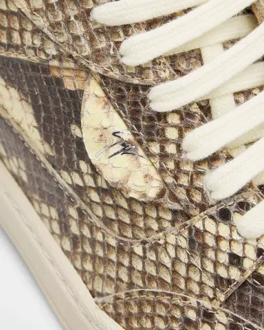 Giuseppe Zanotti Men's GZ94 Snake-Effect Leather Sneakers | Thumbnail 3 Giuseppe Zanotti Men's GZ94 Snake-Effect Leather Sneakers | Thumbnail 3