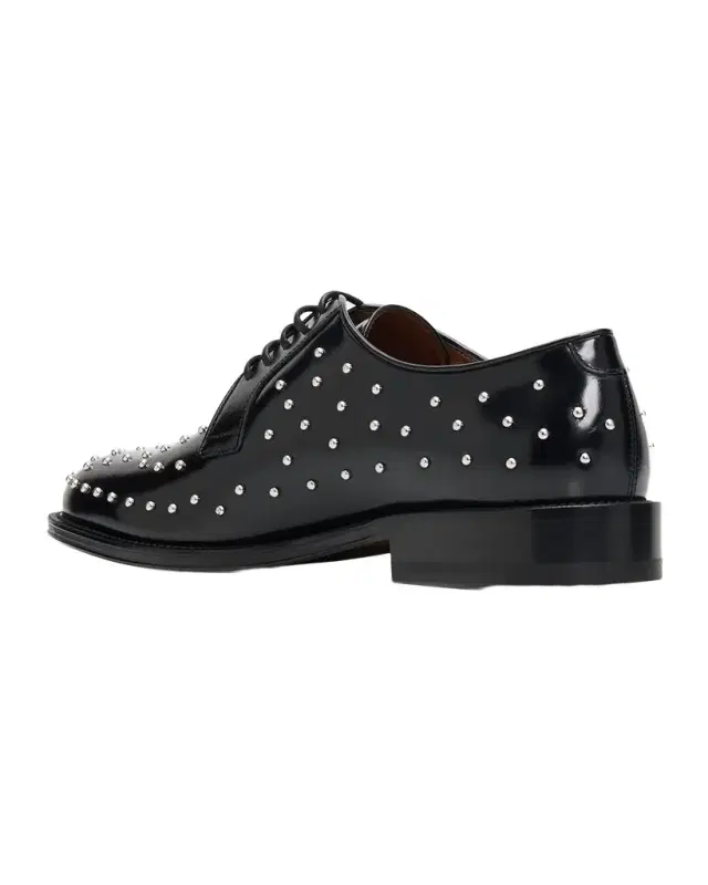 Men's GZ-Tag Studded Leather Derby Shoes