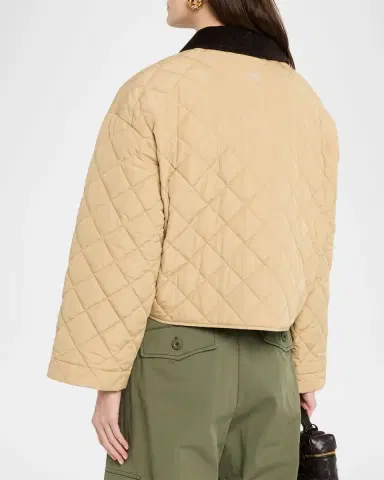 Weekend Max Mara Quilted Corduroy-Collar Jacket | Thumbnail 3 Weekend Max Mara Quilted Corduroy-Collar Jacket | Thumbnail 3