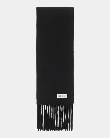 Burberry Check Label Cashmere Scarf | Thumbnail 2