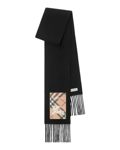 Burberry Check Label Cashmere Scarf | Thumbnail 1