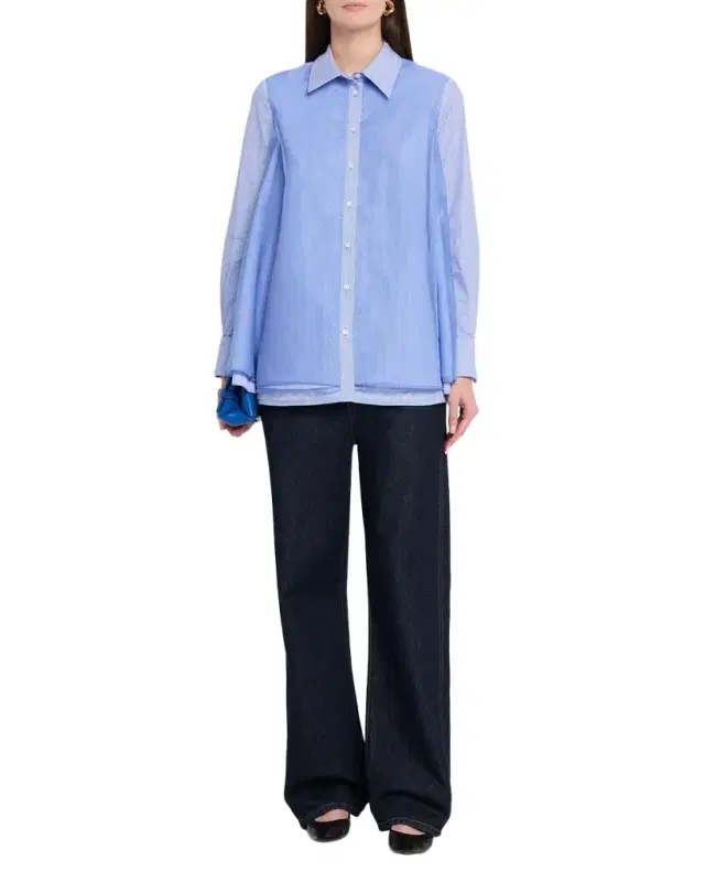 Vaughn Frothy Layered Button-Down Shirt
