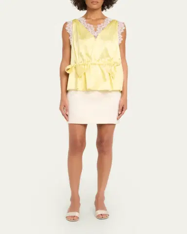 3.1 Phillip Lim Sleeveless Satin V-Neck Top | Thumbnail 2