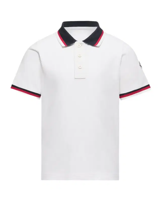 Moncler Boy 's Tricolor-Trim Cotton Polo Shirt