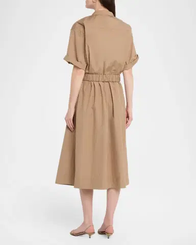 Lafayette 148 New York Belted Cotton Midi Shirtdress | Thumbnail 2