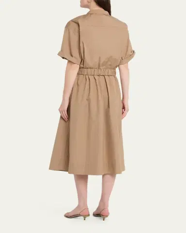 Lafayette 148 New York Belted Cotton Midi Shirtdress | Thumbnail 7