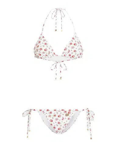 Dolce & Gabbana Rose Triangle Two-Piece Swimsuit | Thumbnail 1