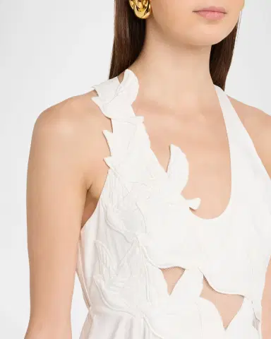 Zimmermann Luna Appliqué Midi Dress | Thumbnail 4