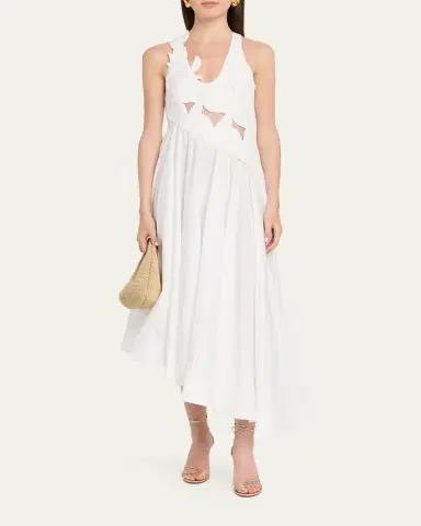 Zimmermann Luna Appliqué Midi Dress | Thumbnail 6