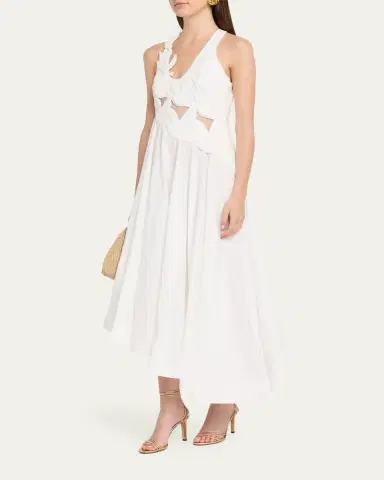 Zimmermann Luna Appliqué Midi Dress | Thumbnail 8