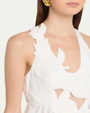 Zimmermann Luna Appliqué Midi Dress | Thumbnail 9