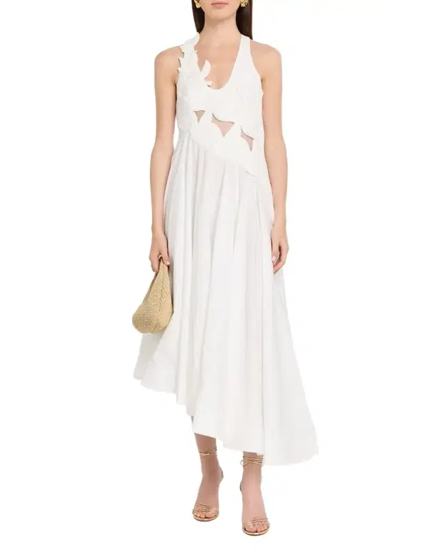 Zimmermann Luna Appliqué Midi Dress
