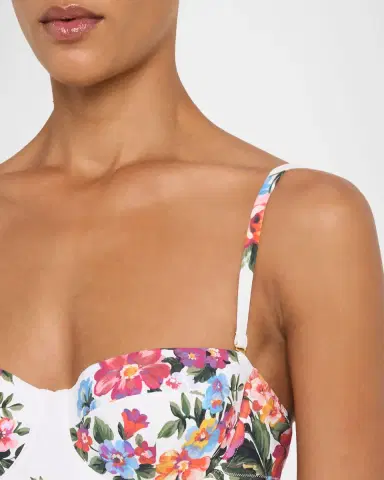 Dolce & Gabbana Floral Balconette One-Piece Swimsuit | Thumbnail 4