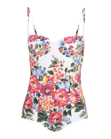 Dolce & Gabbana Floral Balconette One-Piece Swimsuit | Thumbnail 1