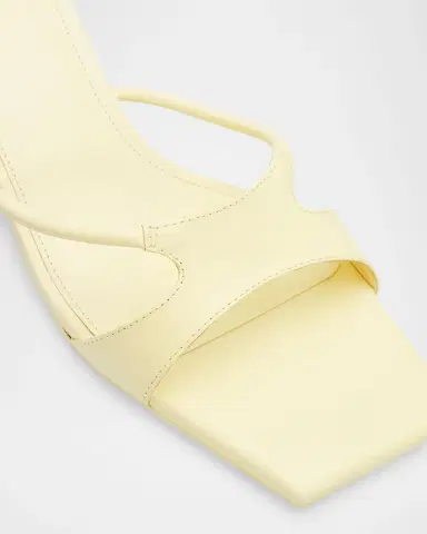 Cult Gaia 50mm Alora Leather Kitten-Heel Sandals | Thumbnail 5