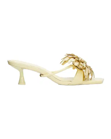Cult Gaia 50mm Alora Leather Kitten-Heel Sandals | Thumbnail 1