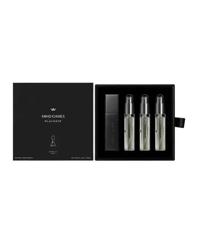 MIND GAMES Playmate Extrait de Parfum Travel Trio Gift Set with Atomizer