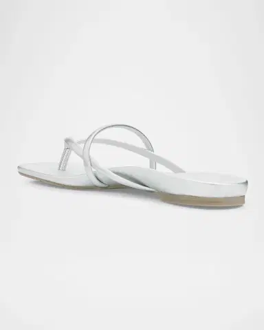 Pedro Garcia Belany Metallic Leather Flat Slide Sandals | Thumbnail 3 Pedro Garcia Belany Metallic Leather Flat Slide Sandals | Thumbnail 3