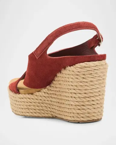 Pedro Garcia 85mm Donvina Suede Crisscross Wedge Espadrilles | Thumbnail 3 Pedro Garcia 85mm Donvina Suede Crisscross Wedge Espadrilles | Thumbnail 3