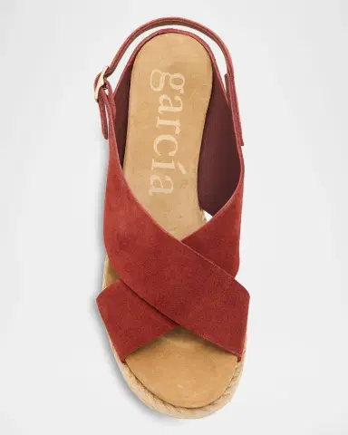 Pedro Garcia 85mm Donvina Suede Crisscross Wedge Espadrilles | Thumbnail 5 Pedro Garcia 85mm Donvina Suede Crisscross Wedge Espadrilles | Thumbnail 5