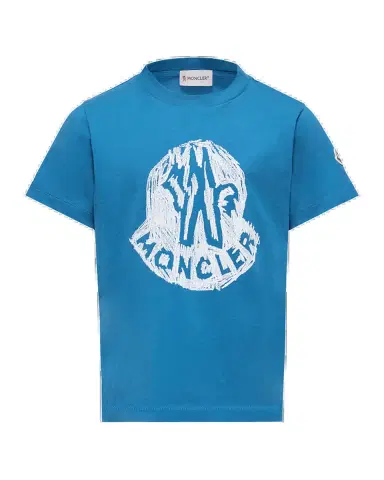 Moncler Boy's Logo-Print Cotton Jersey T-Shirt, Size 4- | Thumbnail 2